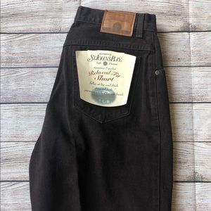 St Johns Bay Black Jean Shorts New w Tags 12